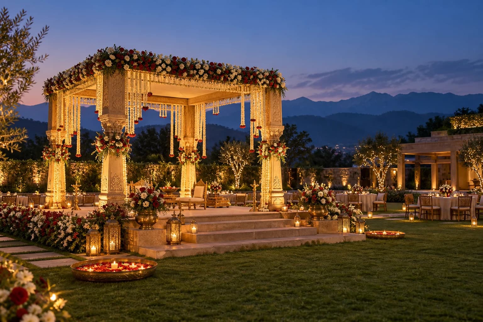 Wedding venues & lawns website concept